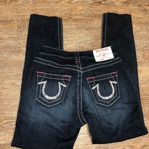 True Religion Rhinestone Skinny Jeans Size 24